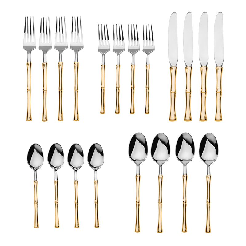 20 Piece Rattan Cutlery Set