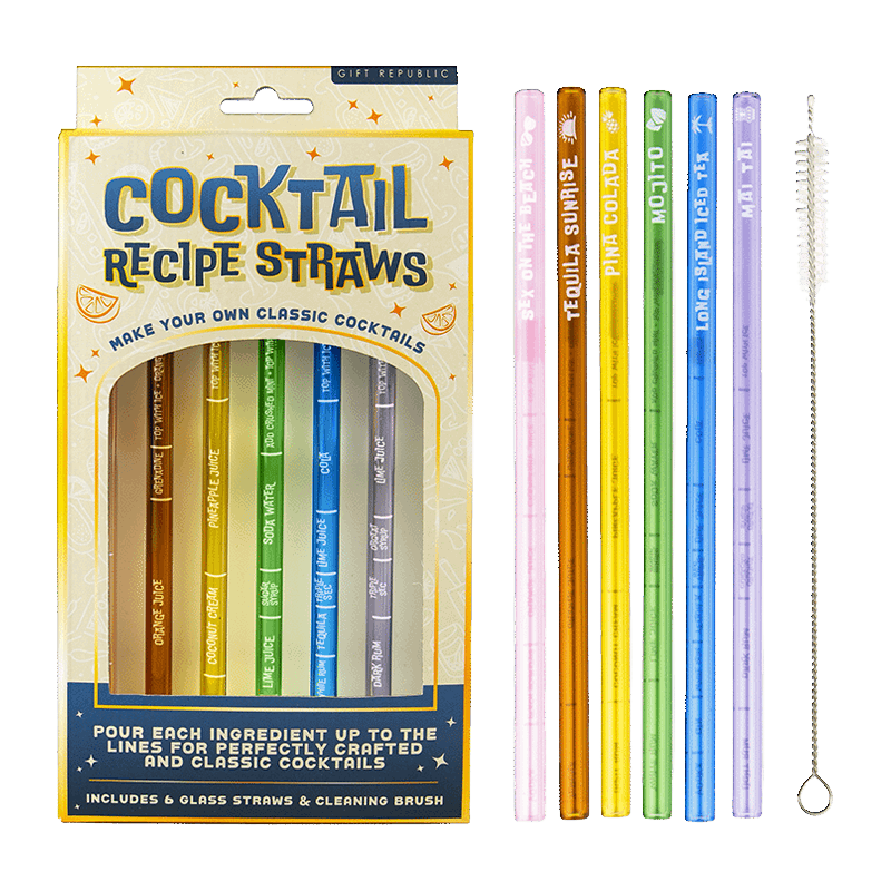 Cocktail Recipe Straws