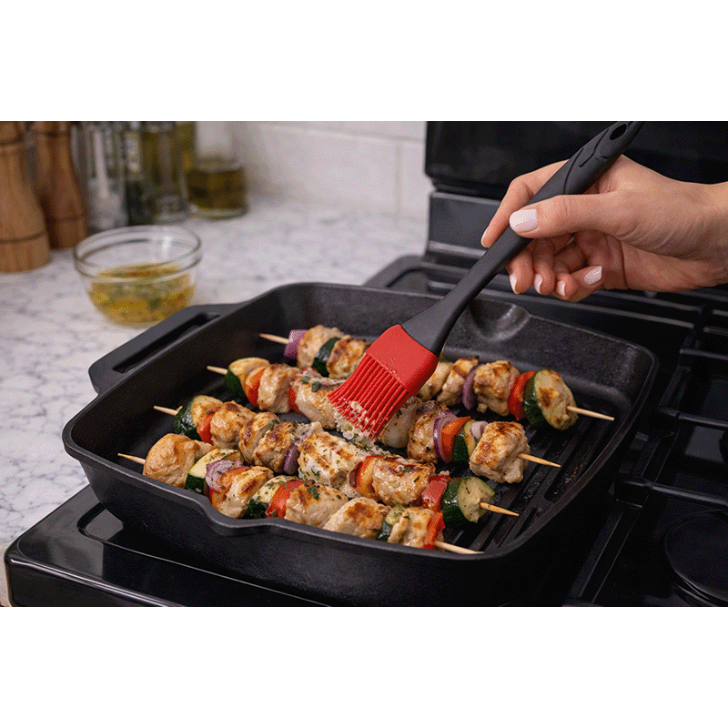 Long Handle Silicone Kitchen Brush (2 Pack)