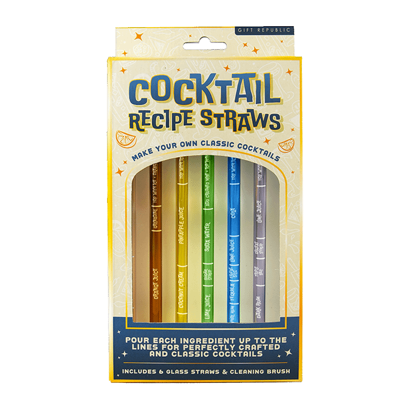 Cocktail Recipe Straws