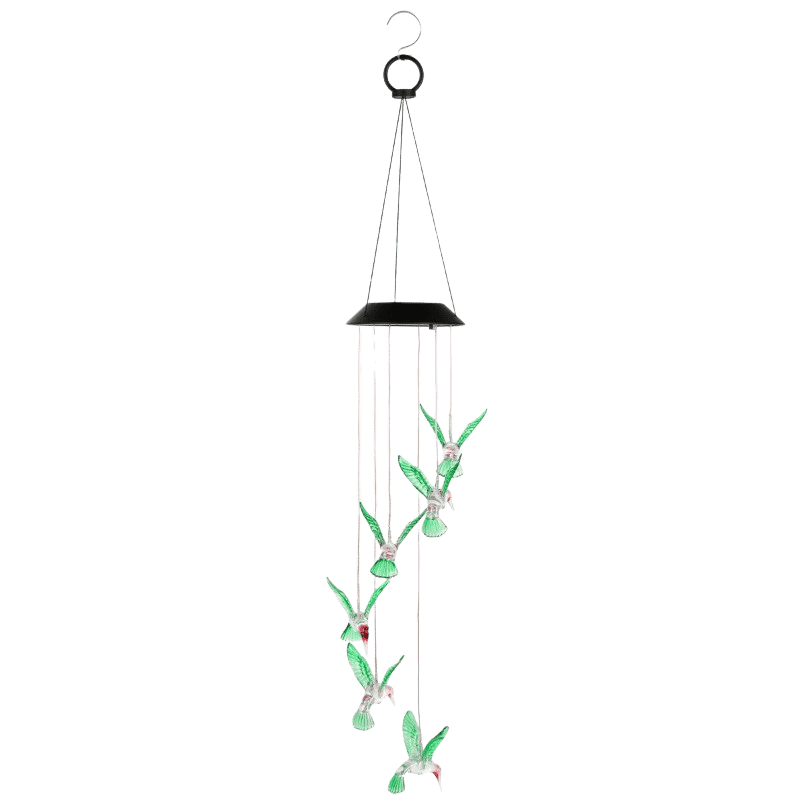 LED Solar Hummingbird Wind Chime