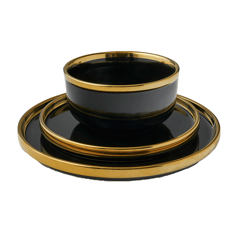 12 Piece Hillcrest Stoneware Dinner Set