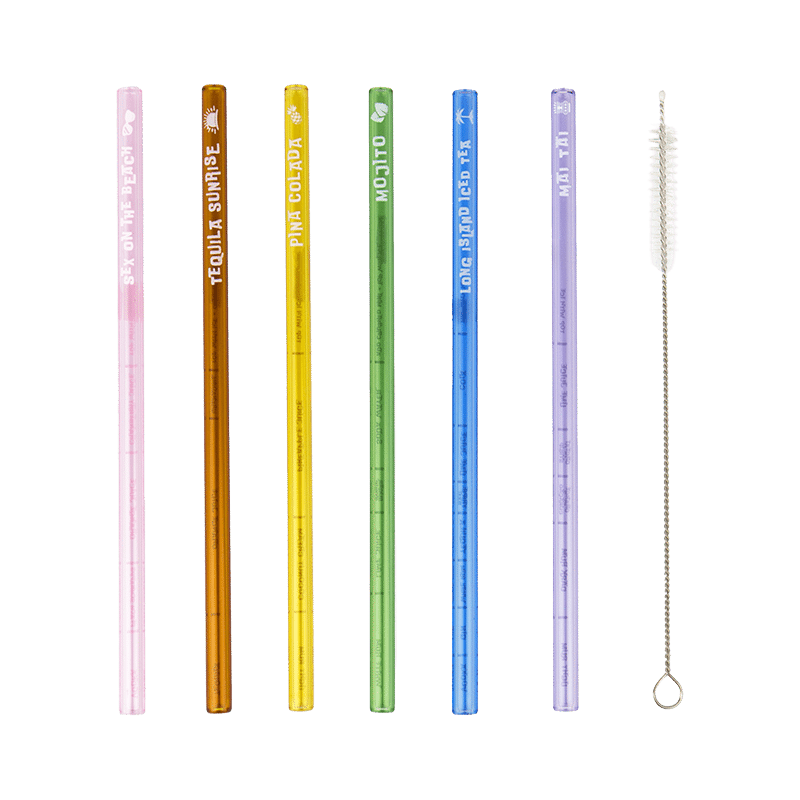 Cocktail Recipe Straws