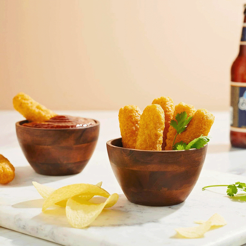 4" Wood Bowls (Set of 3)