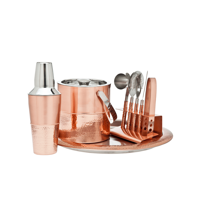 9 Piece Copper Bar Set