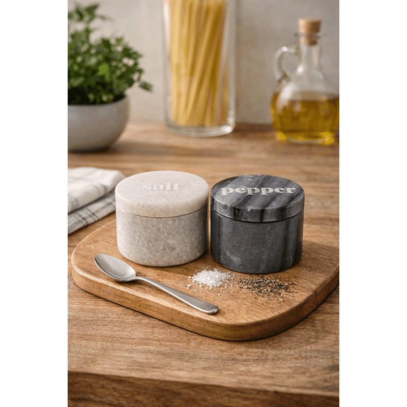 Marble Salt & Pepper Cellars