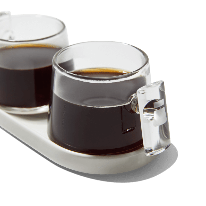 Espresso Cup Set - White Coaster