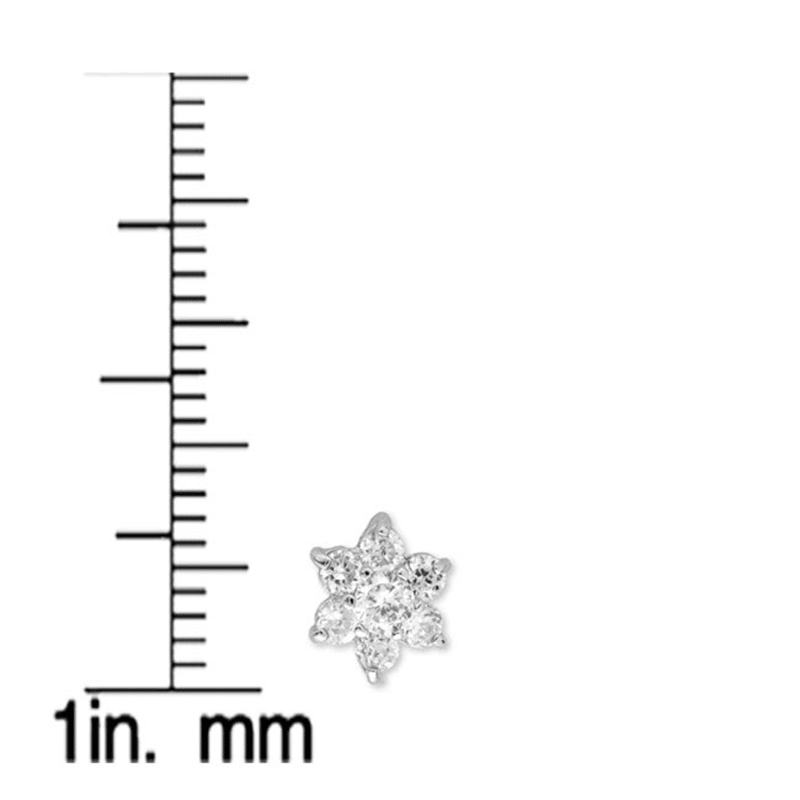 Sterling Silver Two Tone Sunflower Earrings