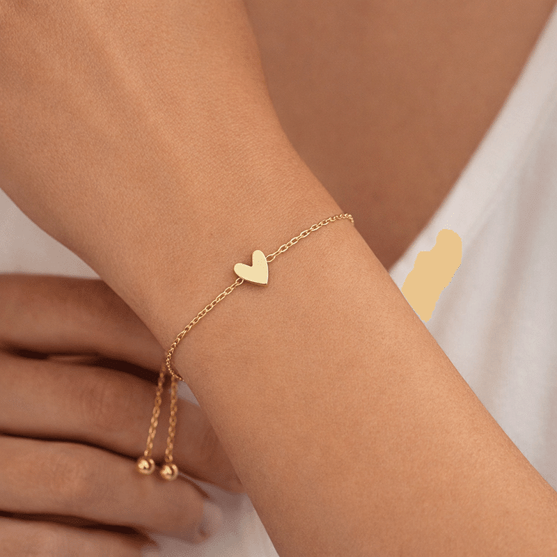 Heart Slider Bracelet