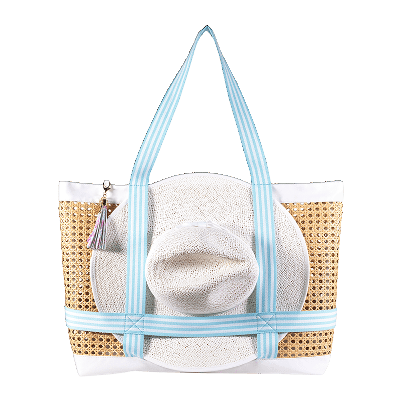 Beach Hat Tote, Beachside Haven