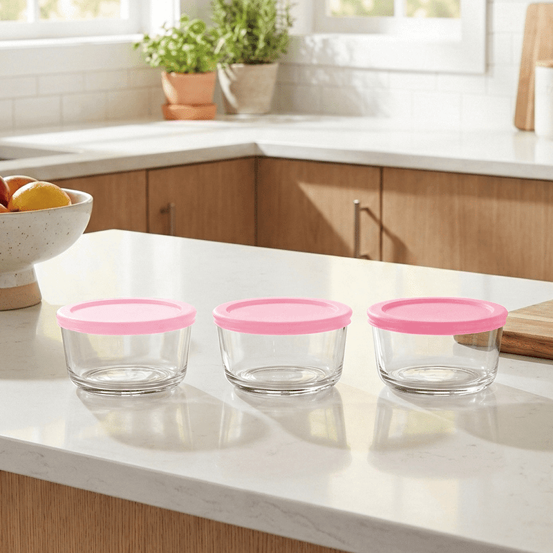 16oz Glass Containers w/ PP Lids