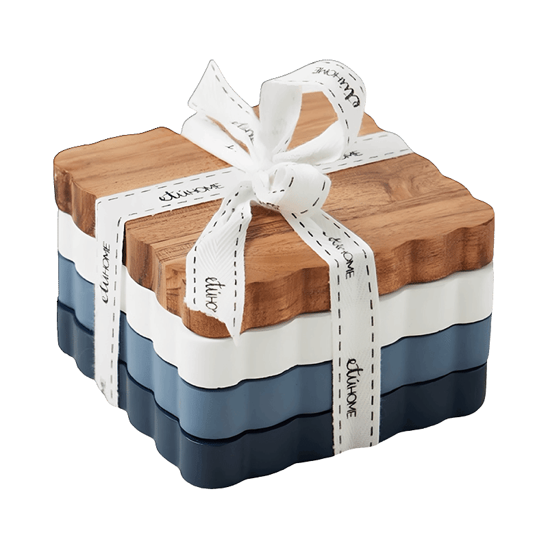 Scalloped Wood Coasters