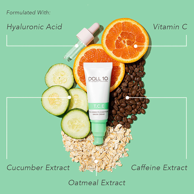 TCE Color Correcting Green Cream Duo