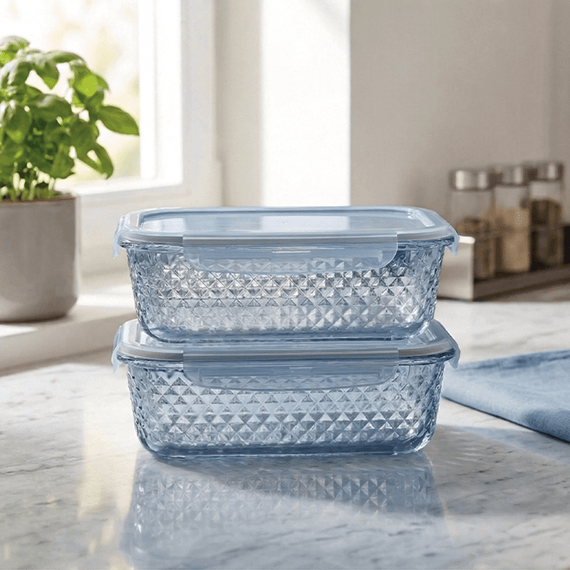 Blue 4pc 35oz Rectangle Set