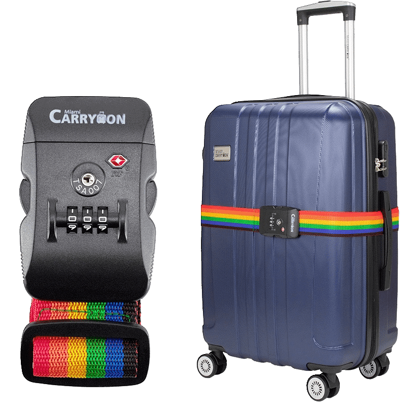 Luggage Strap with Built-in TSA Combination Lock