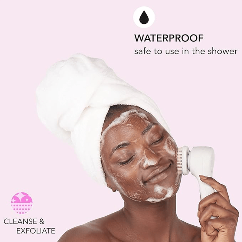 Daily Glow Electric Facial Cleansing Brush with Interchangeable Heads