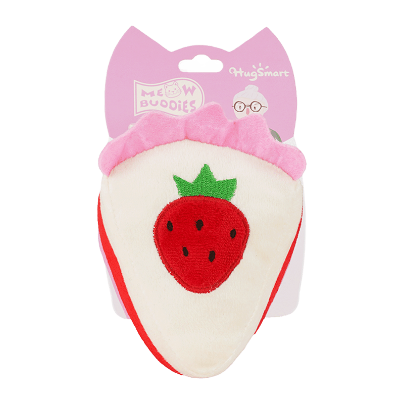Kitten Party Strawberry Cake Cat Toy