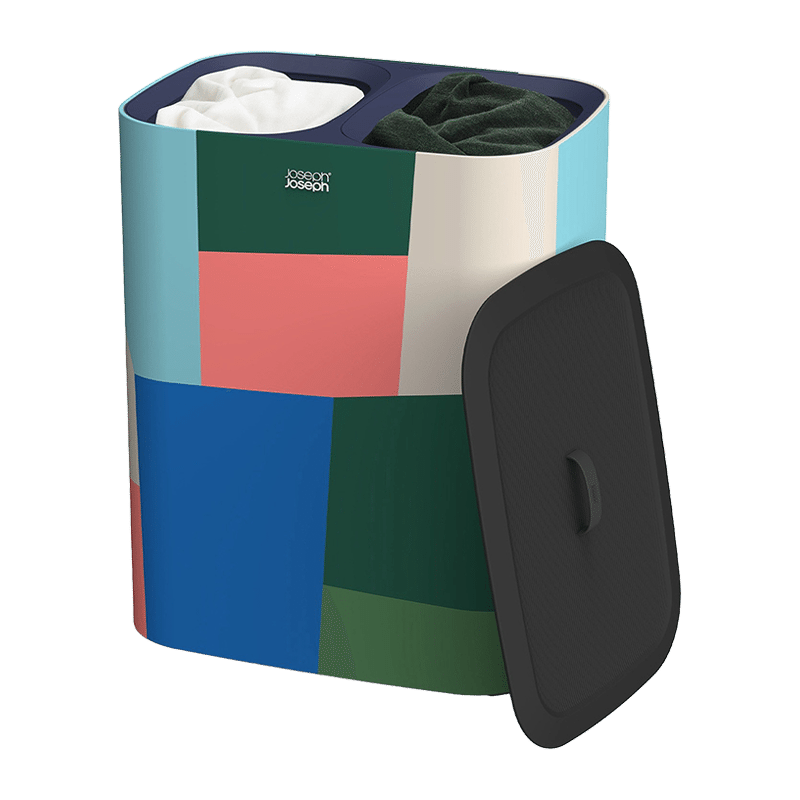 Tota 90-liter Laundry Hamper Separation Basket with Lid