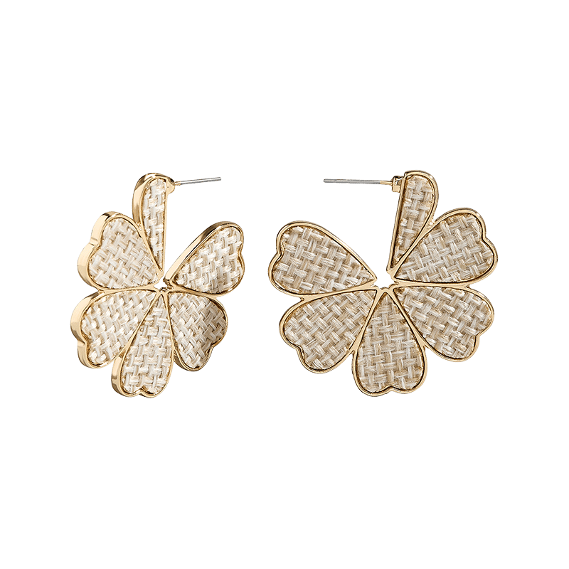 Textured Flower Earrings