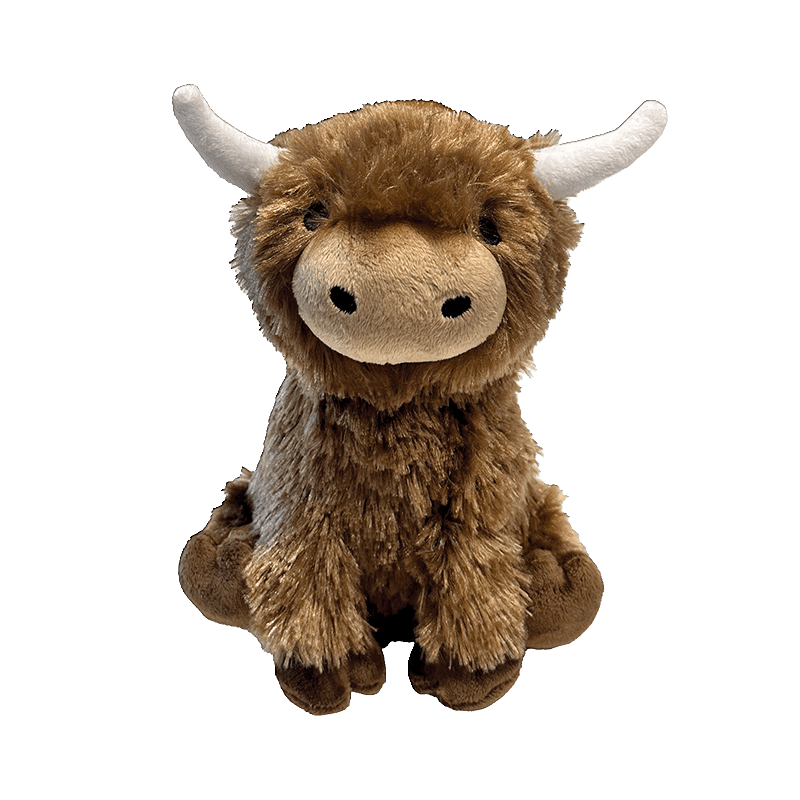 Highland Cow Plush Dog Toy