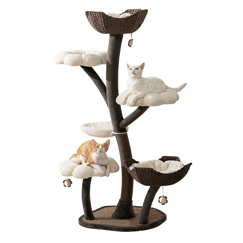 Blossom 59" Natural Sisal 6 Level Large Cat Tree