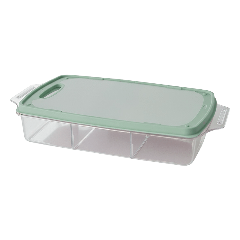 Green 118oz Snack Box with Cutting Board