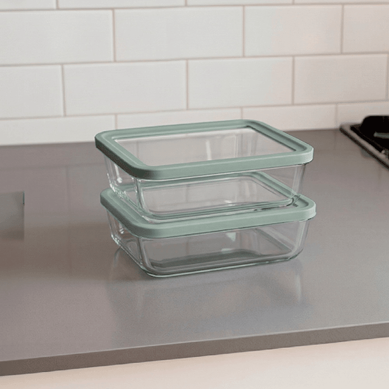 Green 4pc 48oz Rectangle Set