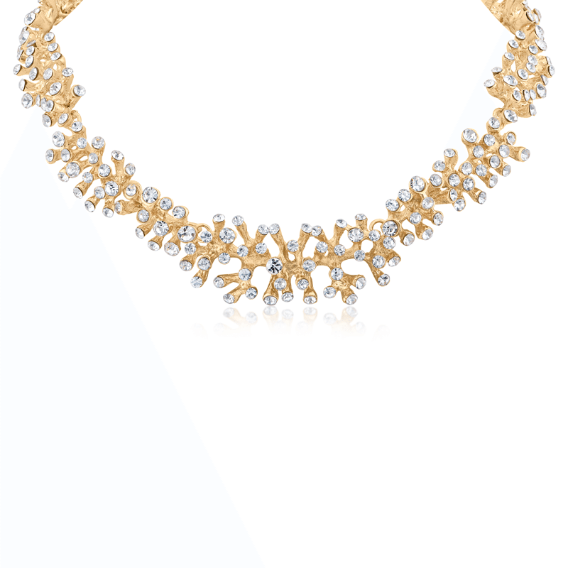 Riviere Sparkle Graduated Cluster Necklace