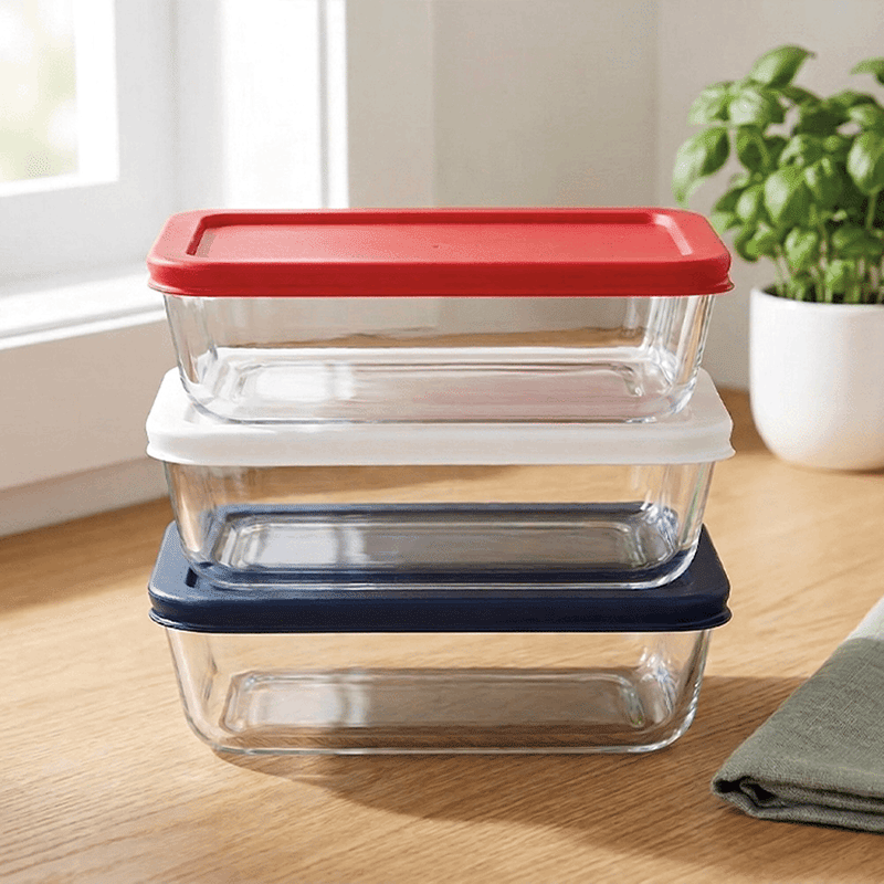 Red White Blue 6pc 24oz Rectangle Set