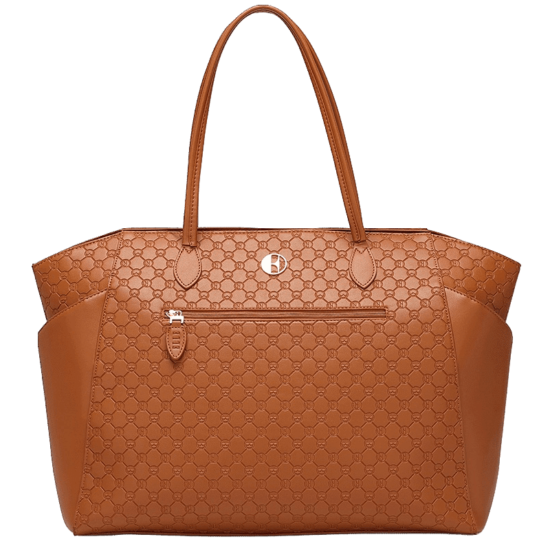 Compass Vegan Leather Monogram Weekender Duffel Bag