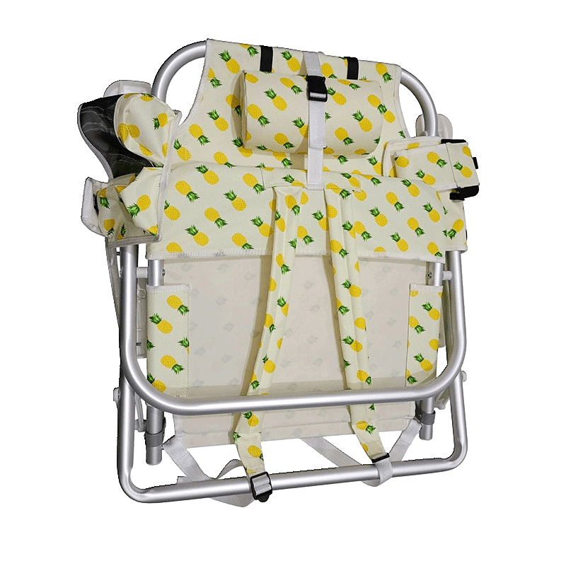 Backpack Aluminum Beach Chair with Detachable Cooler Bag