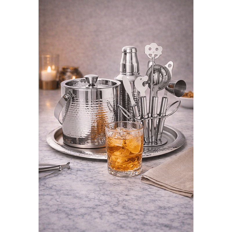 Hammered Bar Set