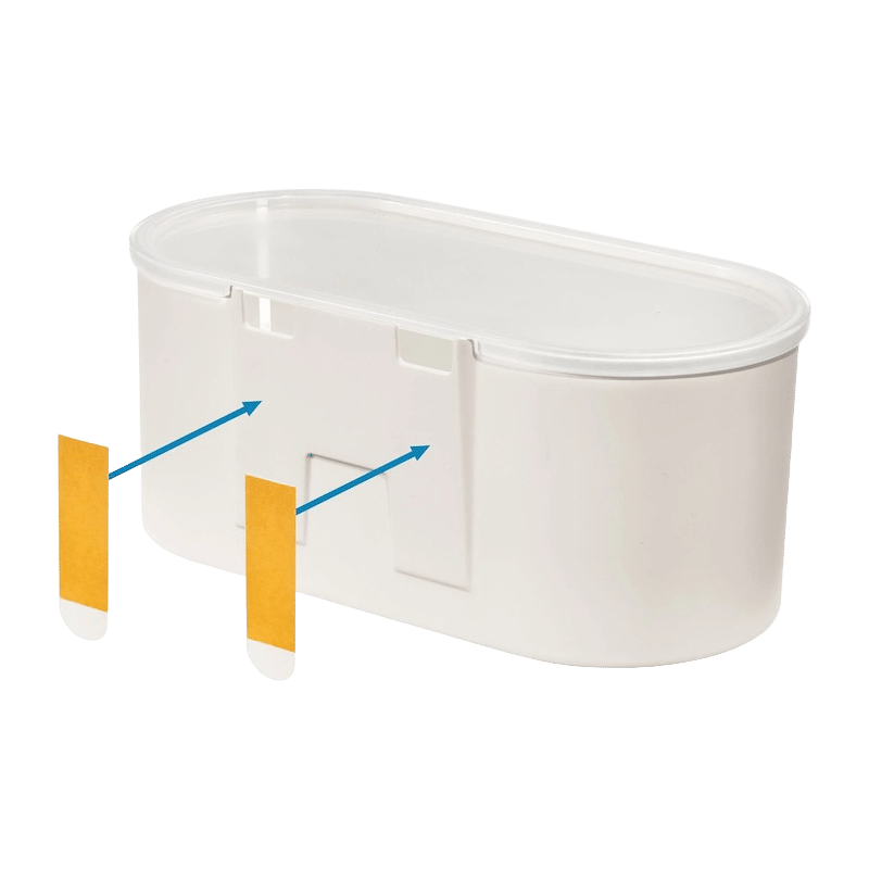Adhesive Bathroom Storage Bin with Lid
