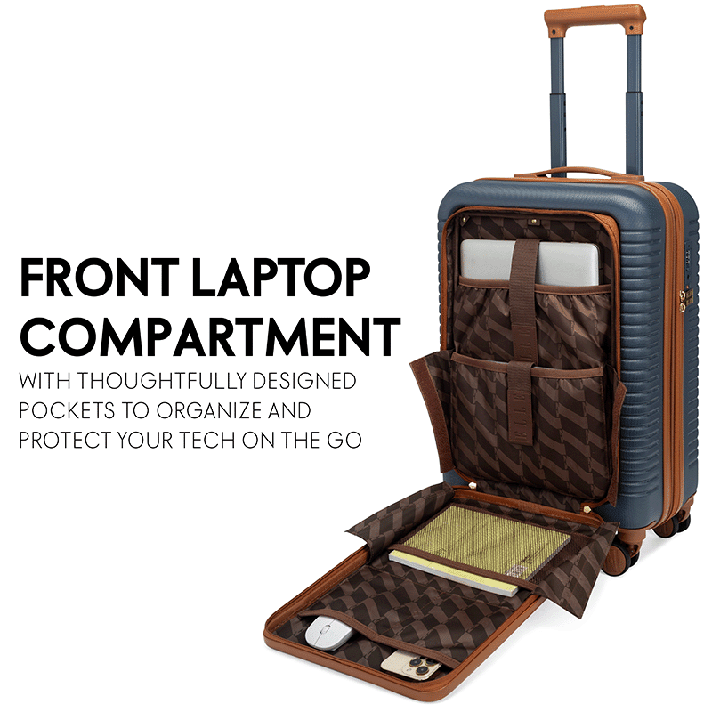 Escape Expandable Carry-on Suitcase with Front Laptop Pocket
