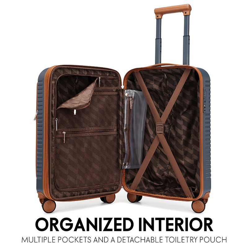 Escape Expandable Carry-on Suitcase with Front Laptop Pocket