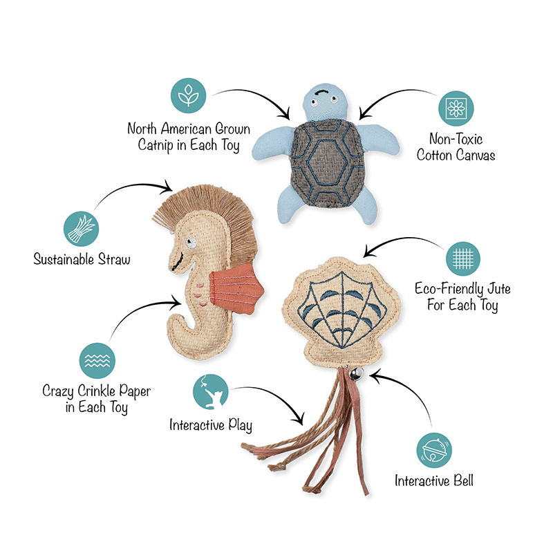 Vitamin Sea Buds Earth Friendly Mini Cat Toys