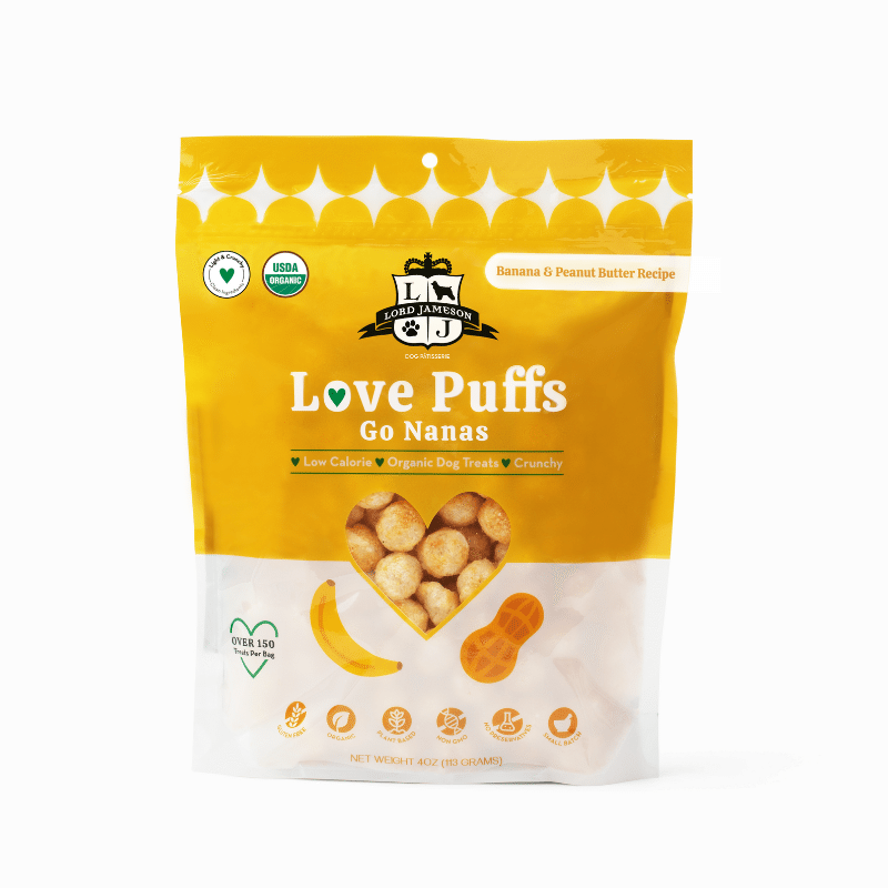 Love Puffs Go Nanas Dog Treat