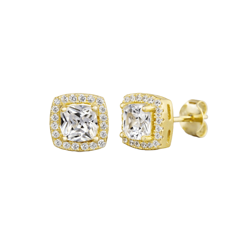 Square Crystal Earrings