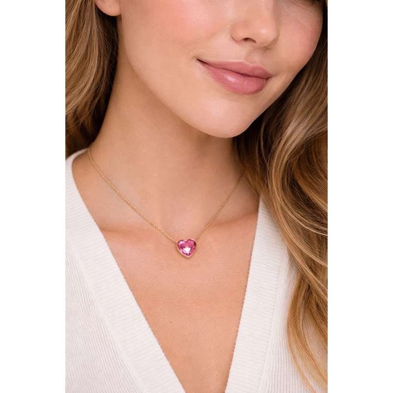 Heart Crystal Necklace