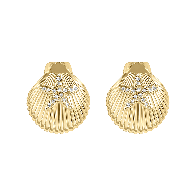 Shimmer Shell Earrings