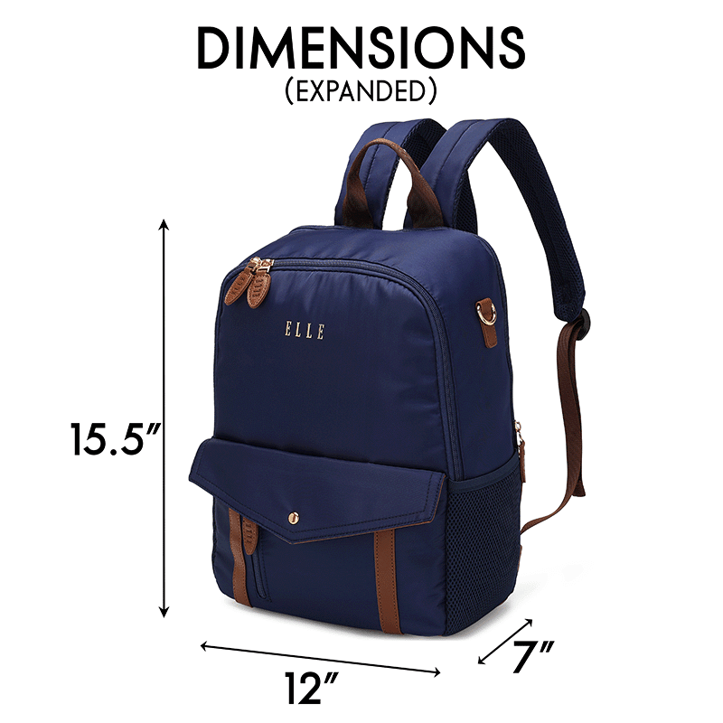 Luxe Journey Twill and Vegan Leather Backpack