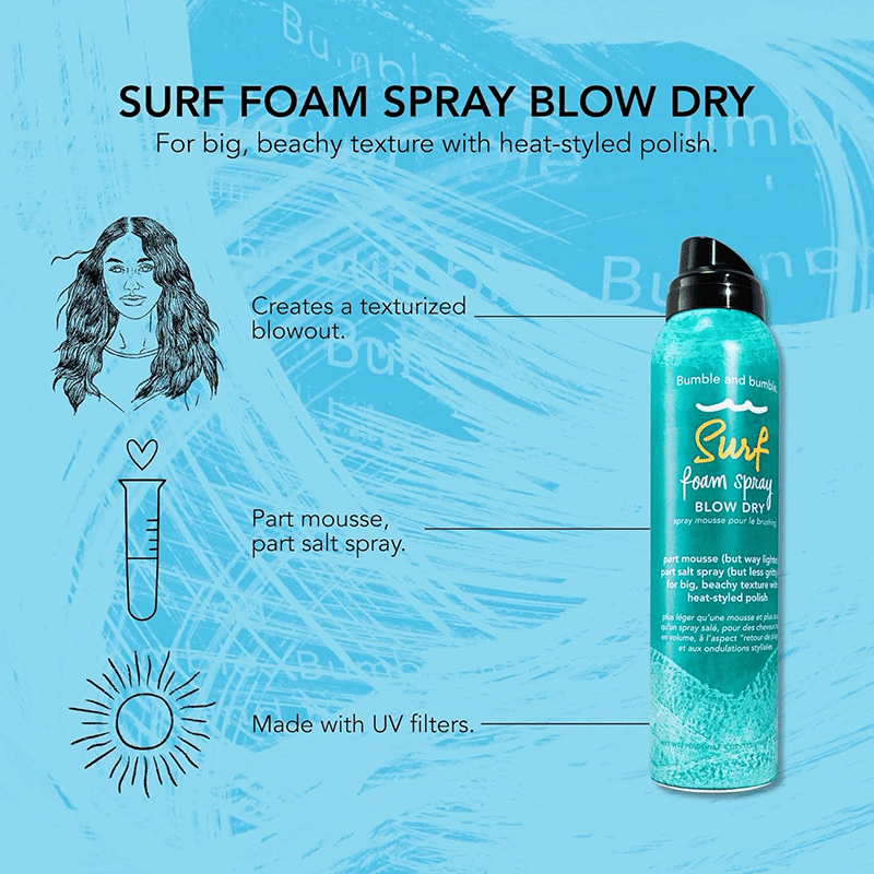 Surf Foam Spray Blow Dry