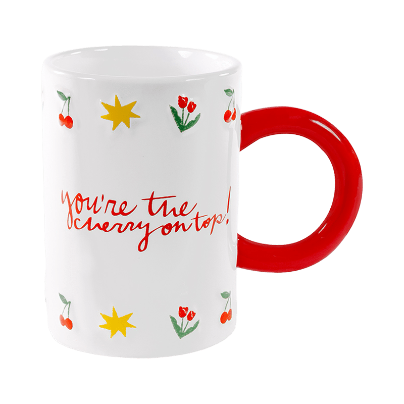Ceramic Mug, Cherry on Top