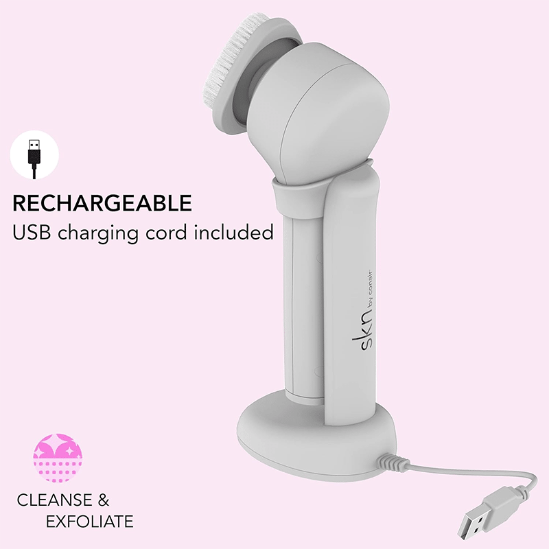 Daily Glow Electric Facial Cleansing Brush with Interchangeable Heads