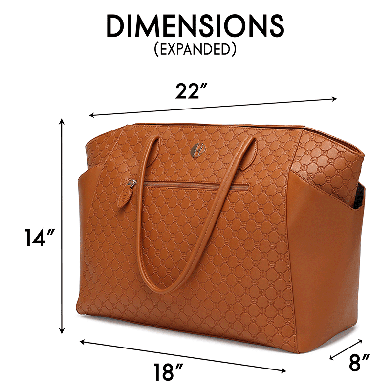 Compass Vegan Leather Monogram Weekender Duffel Bag