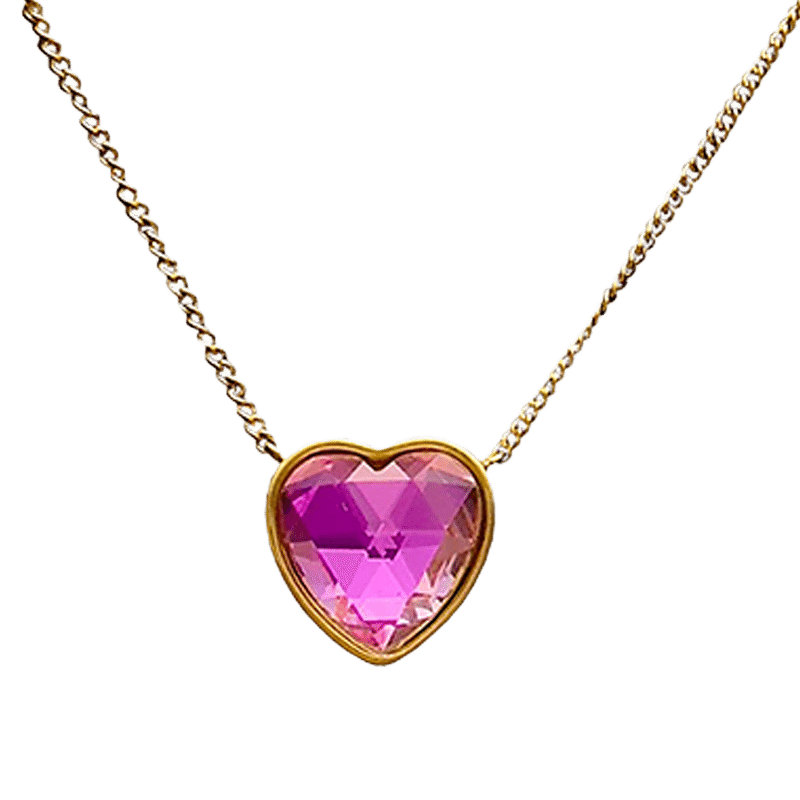Heart Crystal Necklace