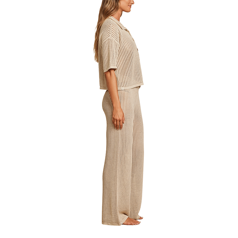 Sunbleached Buttoned Short Sleeve