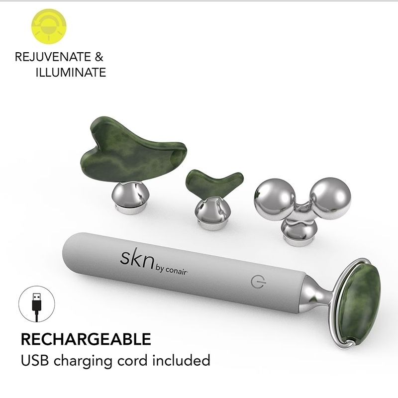 Jade Vibe Electric Roller Kit with 4 Attachments