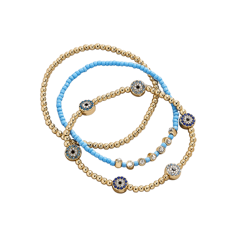 Evil Eye Bracelet Set