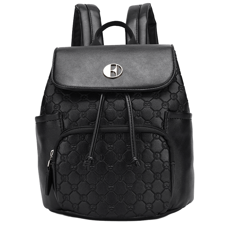 Compass Vegan Leather Monogram Mini Backpack
